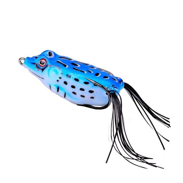 (Color D)1 Pcs-5cm Jump Frog Lures, Bionic Soft Lures Weedless