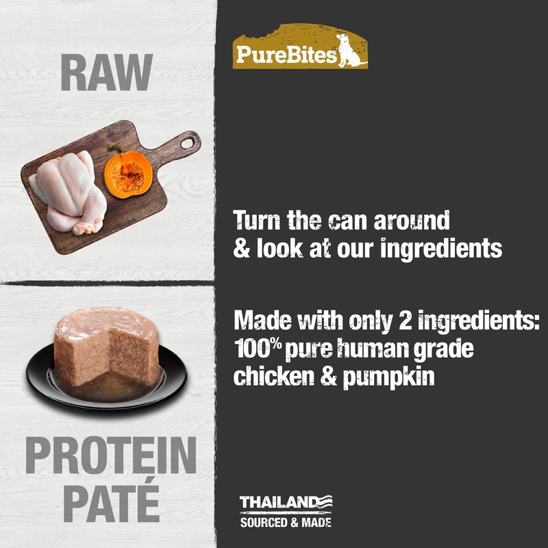 PureBites Chicken & Pumpkin Pates for Dogs, only 2 Ingredients,
