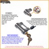 InfiniteRule Security 61112 | Trailer Latch Lock for 1-5/8" Trailer