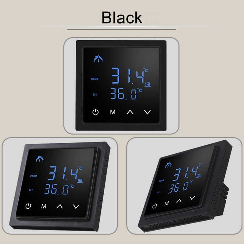 Smart Electric Floor Heating Thermostat 16A AC85V‑250V Home Thermostat, Easy