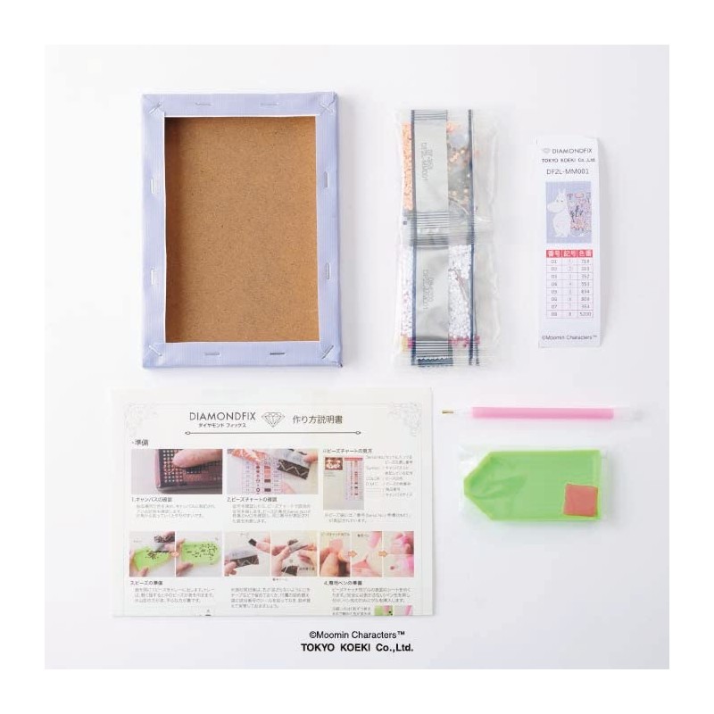 Bead Kit, Diamond Fix Moomin DF2L-MM001, Tokyo Boeki