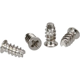InLine Lüfterschrauben 5,0 x 10,0mm, silber (50 Stück)