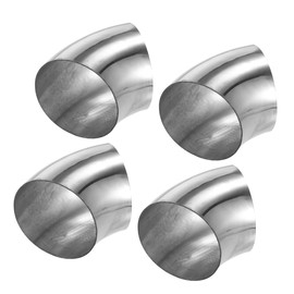 TUCKBOLD 45 Degree Mandrel Bend Elbow Tube OD 3" Inch 304 Stainless Steel Reusable | Exhaust Elbow Pipe Stair Handrail Tube 4 Pcs
