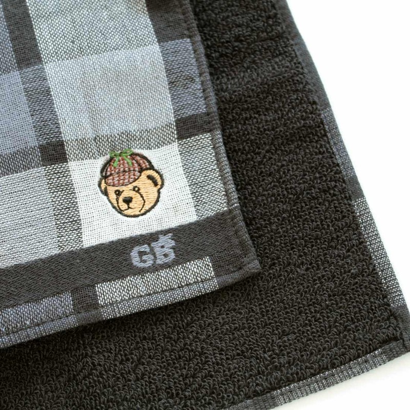 Great British Teddy Bear 001008-0002-02 Crate Fleece Towel Handkerchief Block