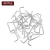 QUARKZMAN Pack of 40 L-Shaped Screw Hooks Hook Screws, 9