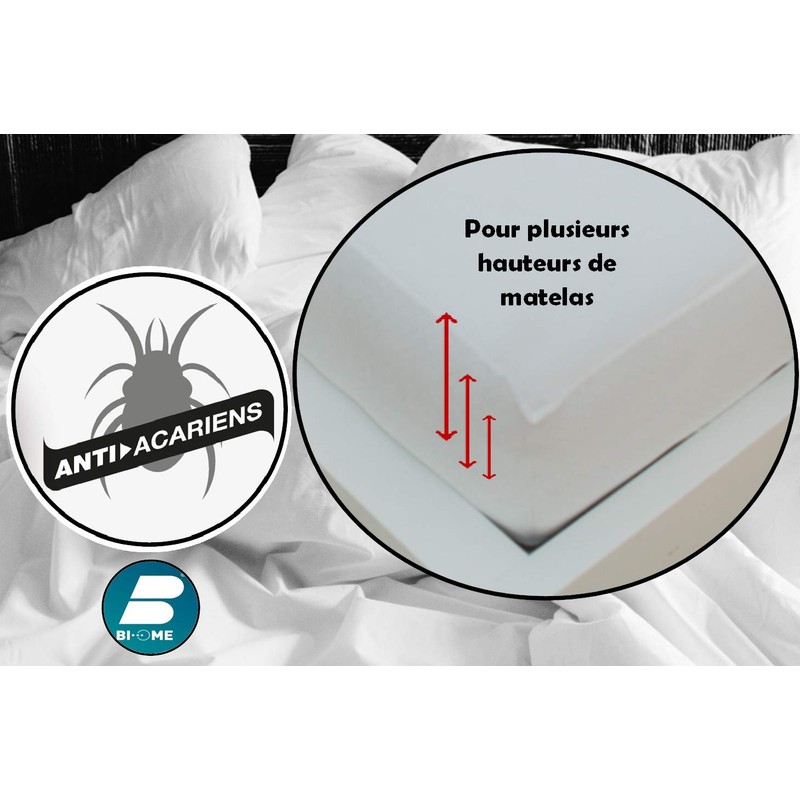 Abeil Mattress Protector, White, 160 x 200 cm