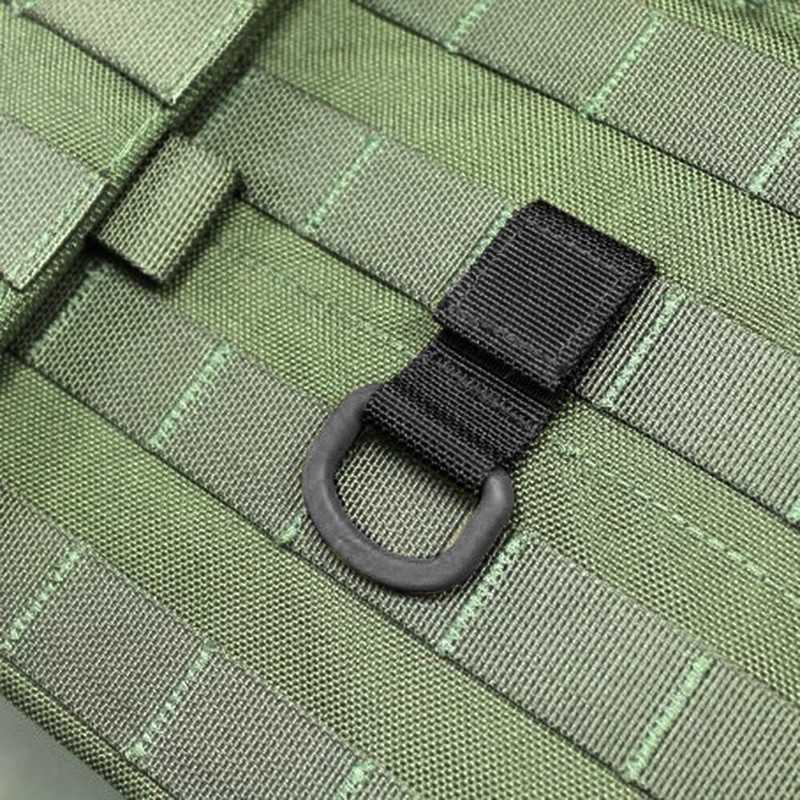 DONGKER 5PCS Tactical Molle D Hanging Buckle,Nylon Webbing D-Buckle for