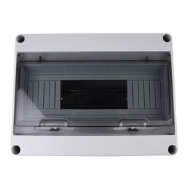 NUZAMAS 12 Way IP65 Switch Box Distribution Protection Box Waterproof Consumer Unit Transparent Window Electrical Consumer Unit Consumer Circuit Breaker Box