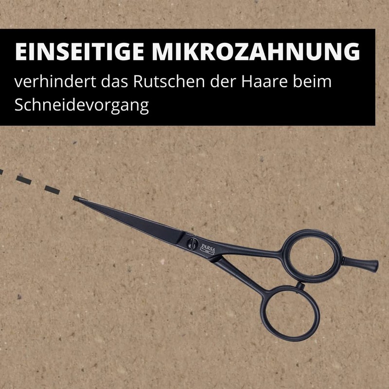 Parsa Men Professional Hair Scissors, Beard Scissors with Single-Side Micro