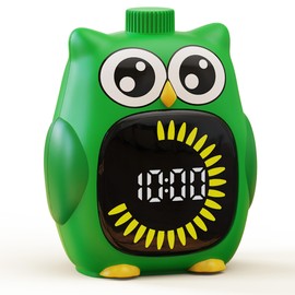 Doli Yearning Visual Timer for Kids, 99 Minute Cute Owl Digital Countdown Timer for Home School Classroom Supplies Study, Silent Time Management Tool (Green)