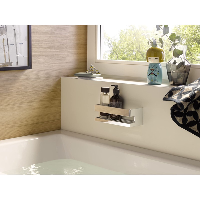 Emco SYSTEM2 Sponge Drilling, Metal Tray, Shower Basket for Bath