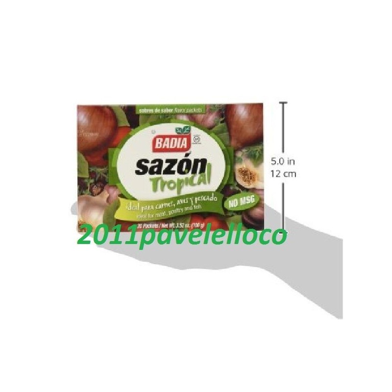 Badia Sazon Tropical with Cilantro Blend (2 Boxes) with 20