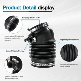 LoloWheat 1PC Air Intake Inlet Tube Hose Duct Fit for Acura RDX 3.5L 2013 2014 2015 2016 2017 2018 Replace 17228-R8A-A00