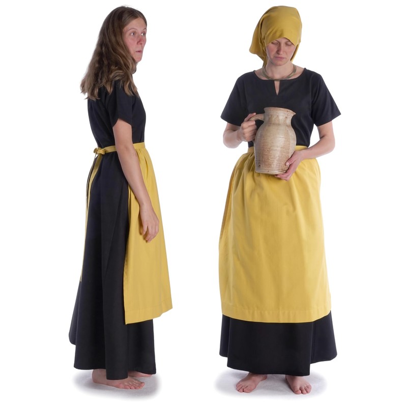 HEMAD Medieval Apron Cotton Model: Repanse, Yellow