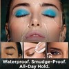 Eyebrow Stamp Stencil Kit for Women Medium Brown, Waterproof &