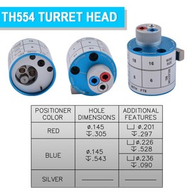 TH554 Adjustable Turret Positioner Used With JRD-AF8 Wire Crimping Tool for ITT CANNON Combo D Series Connectors Contacts