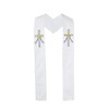 Autom Reversible Baptismal and Wedding Stole, White, One Size