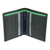 Mens Leather Slim Compact Note Wallet 6 Card Slots Coloured