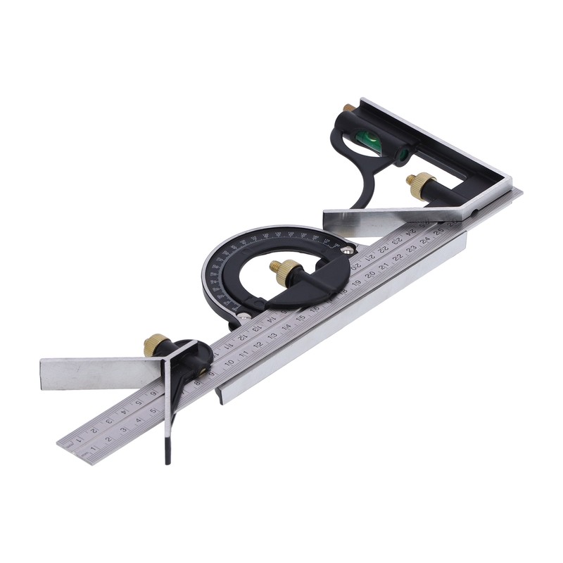 Combination Ruler Stainless Steel Caliper Protractor Angle Guage Woodworking Measure