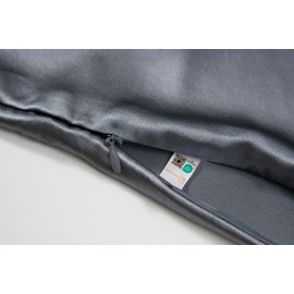 Townssilk 19 Momme 100% Silk Pillowcase 1 Piece 60 x 60 cm Dark Grey