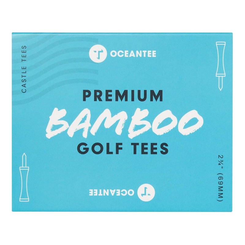 OCEANTEE PREMIUM BAMBOO T-796 Golf Tee, Boxed with Steps, 2.7