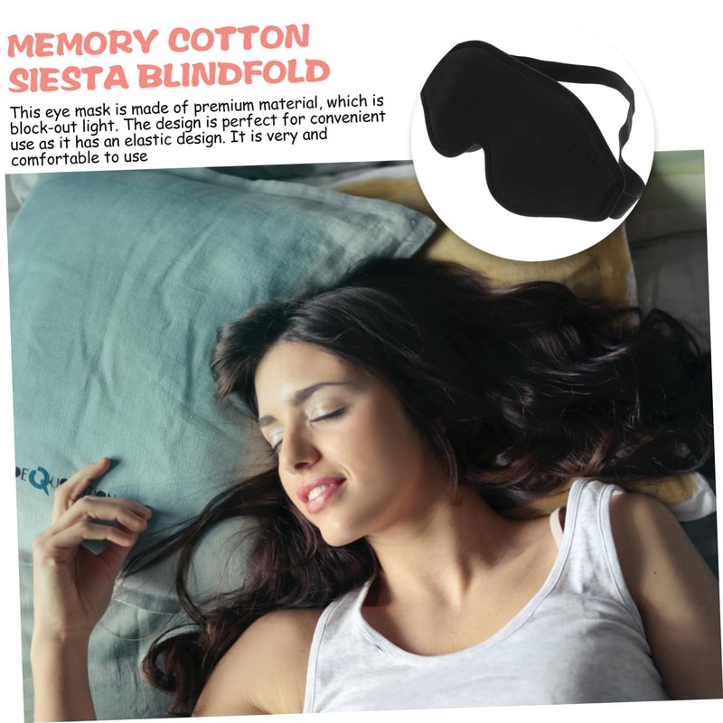 SAFIGLE Memory Foam Sleep Eye Mask Breathable Comfortable Blindfold for