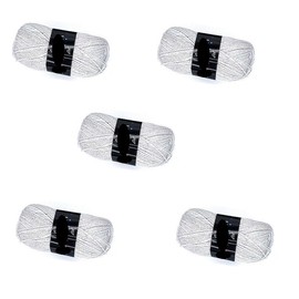 Lexicon Select Pack of 5 x 100g Balls Double Knitting Wool - Mother of Pearl