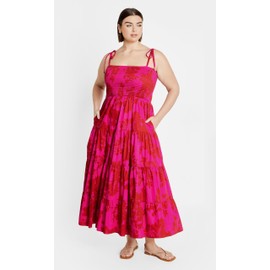 City Chic Women's Plus Size Maxi Dress-Marli Print, Vibrant Floral, 16