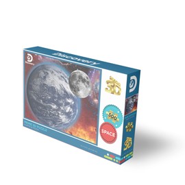 PRIME3D Earth & Moon Discovery 3D Jigsaw Lenticular Puzzle-24 x 18 Inches, 500 pcs