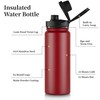 VQRRCKI 24 oz Insulated Water Bottle with Straw Lid &