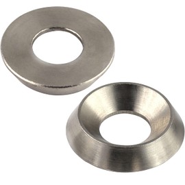 OPIOL QUALITY® Rosette Twisted M5 Made of Stainless Steel V1A A1 (Pack of 20) for Countersunk Screws Rosettes Decorative Washers Washers Made of Solid Material