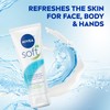 NIVEA Soft Refreshingly Soft Moisturizing Cream, Lightweight Moisturizer for Face,