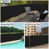 UPGRADE Privacy Screen Fence Customized 6x22 FT Black Outdoor HDPE