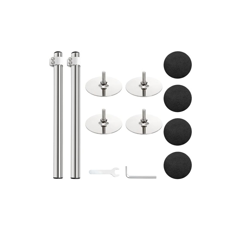 Kingrol 2-Pack Stainless Steel Undermount Sink Brackets, 17.7"-29.5" Adjustable Sink