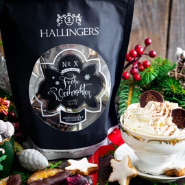 Hallingers Christmas Coffee, Filter Grinding - Spiced Gourmet Coffee, Gently Long-Term Roasted (Bag) - Advent Calendar Filling Novelties & Advent Calendar | New Home New Year's Eve Recovery