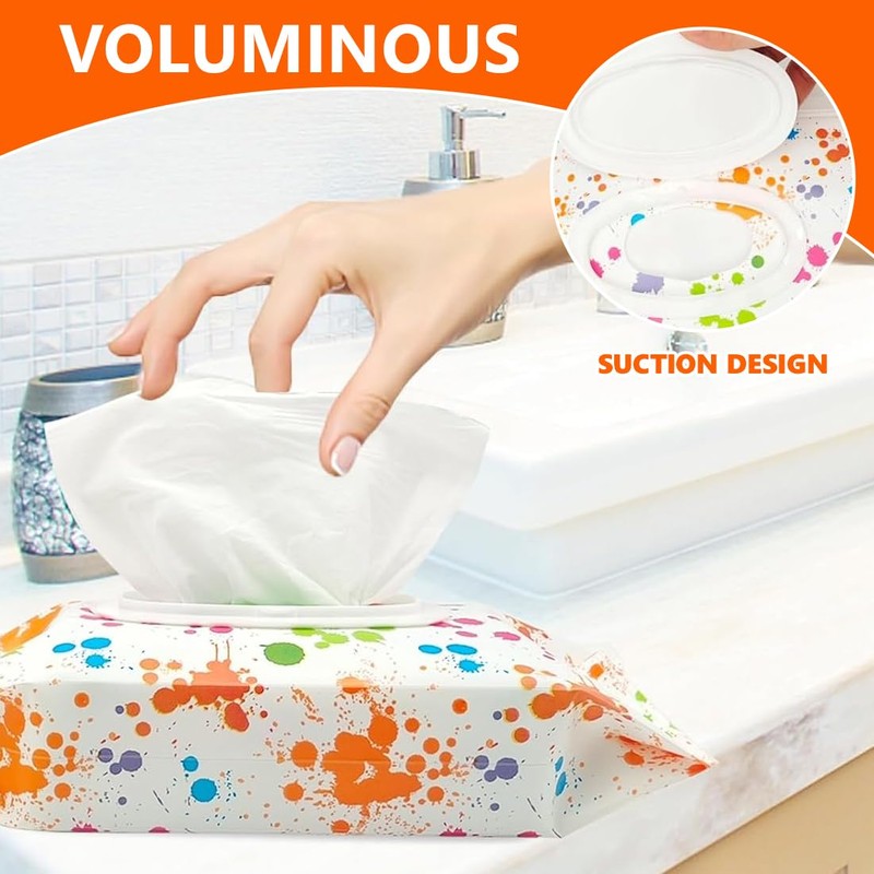 SGERUFZ 3 Wet Wipes Box Reusable Portable Wet Wipes Bag