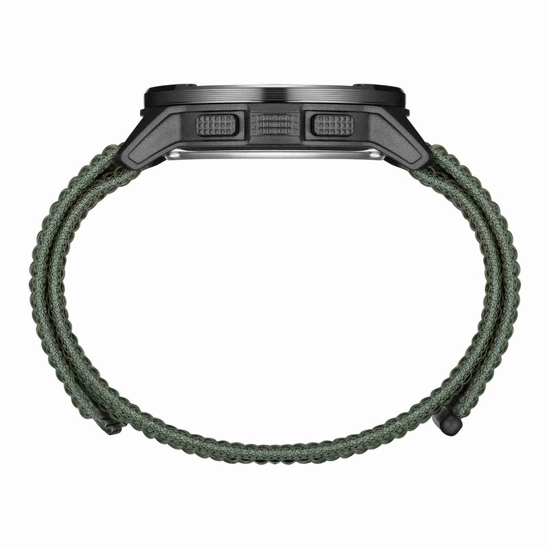 Outdoor Sports Watch Carbon Fiber Case Water Resistant Multifunctional Wristwatch
