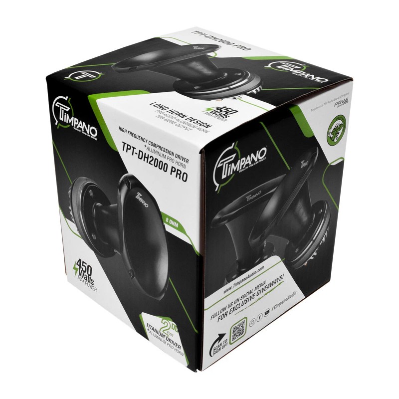 Universal (2) TIMPANO TPT-DH2000 PRO 450W 8 OHM 2" EXIT