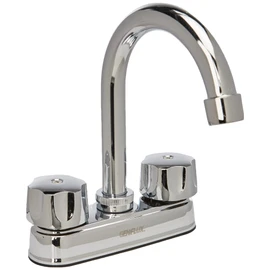 Genflux MZLA130PLCB Mezcladora Plastico para Lavabo, 4"