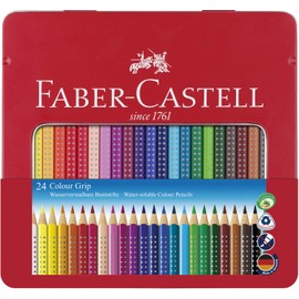 Faber-Castell Tin of 24 Colour GRIP 2001 pencils