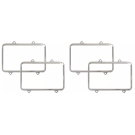 COUNTERPART AUTOMOTIVE 1981 1982 CHEVY GMC TRUCK DUAL HEADLAMP RETAINING RING SET STAINLESS SET OF 4*