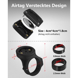 Bicycle Mount Compatible with Garmin GPS Bicycle Computer, Bicycle Mount for AirTag, AirTag Bicycle Adapter Anti-Theft Bicycle Holder Accessories Compatible with Mountain Bikes, Road Bikes