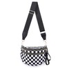 kuifang Checkered Bum Bag Crossbody Bag for Women, Spacious Purse