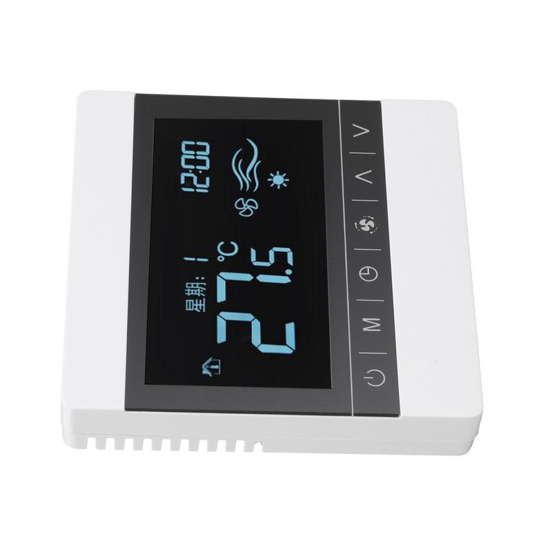 AC220V Touch Screen Thermostat WallHanging Stove Temperature Controller for Water/Floor