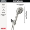 Delta Faucet ProClean Brushed Nickel Shower Head with Handheld, Showerhead