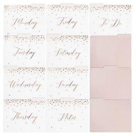 Paper Junkie 12-Pack Decorative File Folders, Daily, 9 x 11.5 Inches