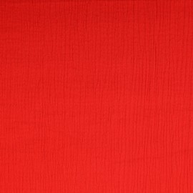 fingsi 5019 Muslin Cotton Fabric Sold by the Metre Coupon (Red, 0.5 m) + 23 Other Colours