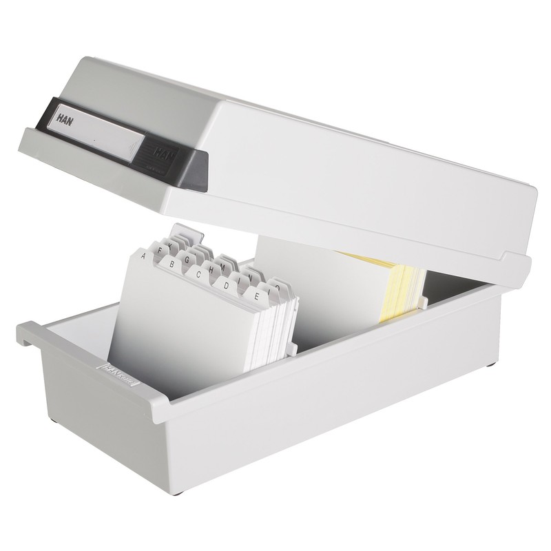HAN 956-13 Index Card Box A6 Landscape for 1300 Cards