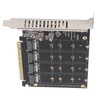 M.2 NVME SSD to PCIE X16 Adapter 4 Port High