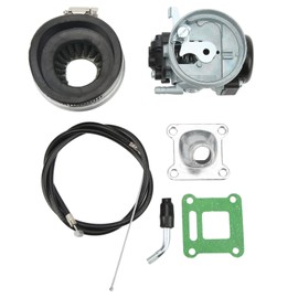 Carburetor Kit Carb Throttle Cable Air Filter High Performance Engine Carb Set for 49cc to 80cc 2 Stroke Engine Bicycle Motor